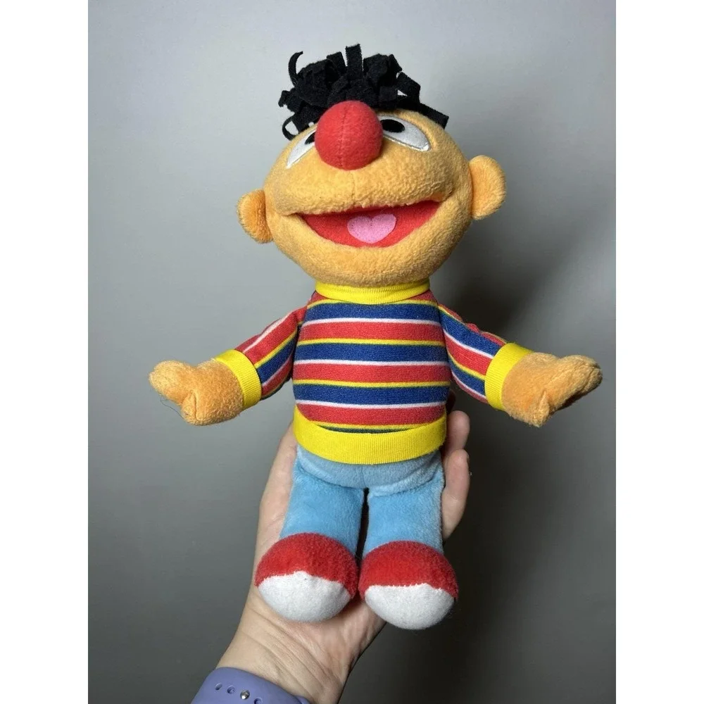 Vtg Sesame Street Ernie Fleece Plush Doll Toy 6